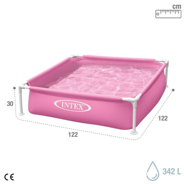 Schwimmbad Abnehmbar Intex 342 L 122 x 30 x 122 cm Rosa (3 Stück) – Bild 5
