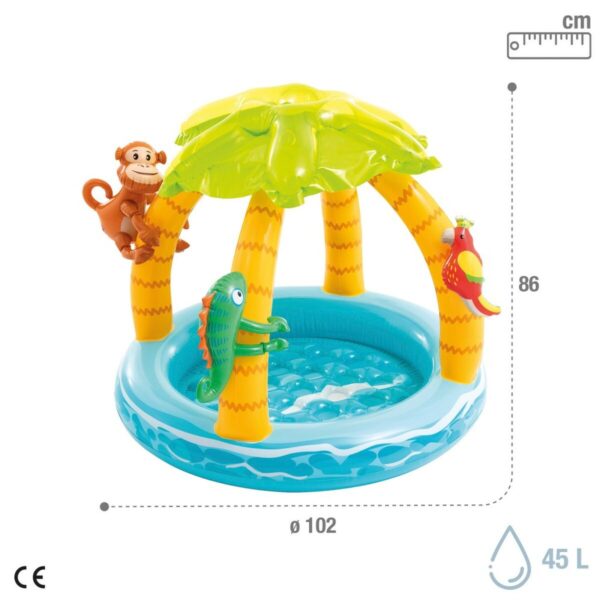 Aufblasbares Planschbecken für Kinder Intex tiere Insel 45 L 102 x 89 x 102 cm (6 Stück) – Bild 5