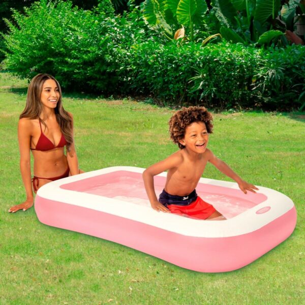 Aufblasbares Planschbecken für Kinder Intex Insel 90 L 167 x 26 x 101 cm Weiß Rosa (6 Stück) – Bild 3