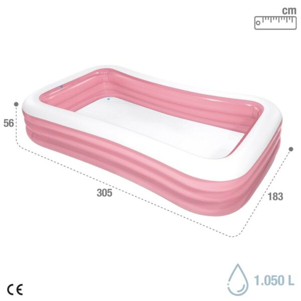 Aufblasbares Planschbecken für Kinder Intex 1050 L 305 x 56 x 183 cm Rosa (2 Stück) – Bild 5