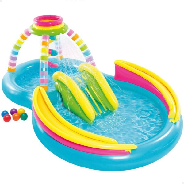 Aufblasbares Planschbecken für Kinder Intex Regenbogen 374 L 295 x 109 x 191 cm (2 Stück) – Bild 2