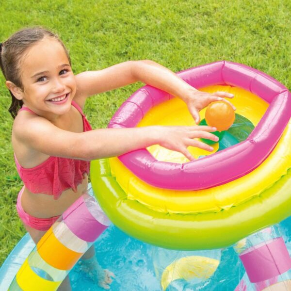 Aufblasbares Planschbecken für Kinder Intex Regenbogen 374 L 295 x 109 x 191 cm (2 Stück) – Bild 4
