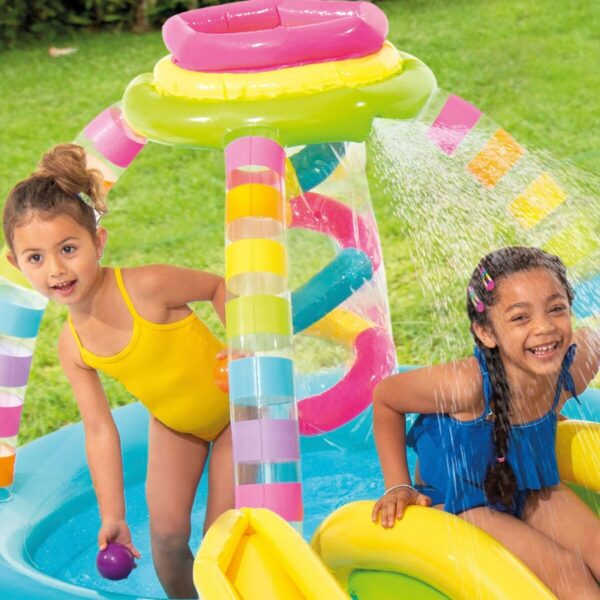 Aufblasbares Planschbecken für Kinder Intex Regenbogen 374 L 295 x 109 x 191 cm (2 Stück) – Bild 6
