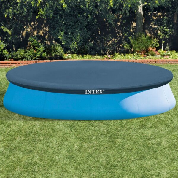 Poolabdeckung Intex Marineblau Ø 396 cm rund (4 Stück) – Bild 4