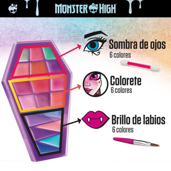 Schminkset für Kinder Monster High Feeling Fierce 10 x 16,5 x 2 cm 4 Stück – Bild 5