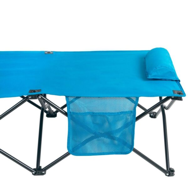 Faltbett Aktive Blau Camping 178 x 62 x 38 cm 178 x 38 x 62 cm (2 Stück) – Bild 3