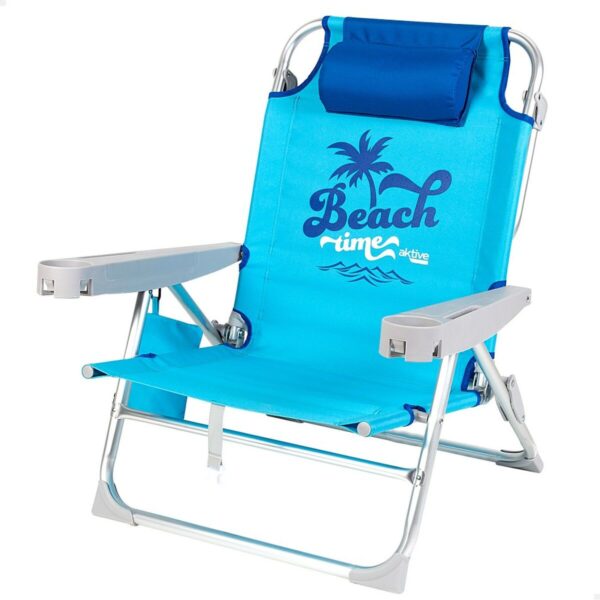 Strandstuhl Aktive Biegsam Blau 53 x 80 x 58 cm (2 Stück) – Bild 2