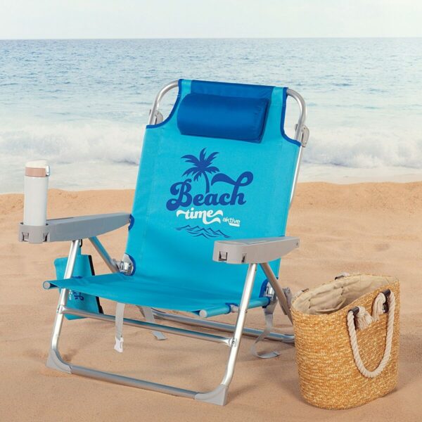 Strandstuhl Aktive Biegsam Blau 53 x 80 x 58 cm (2 Stück) – Bild 3