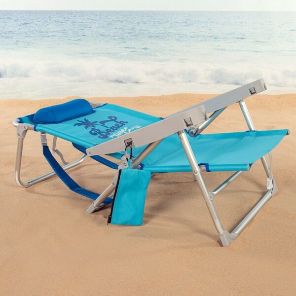 Strandstuhl Aktive Biegsam Blau 53 x 80 x 58 cm (2 Stück) – Bild 4