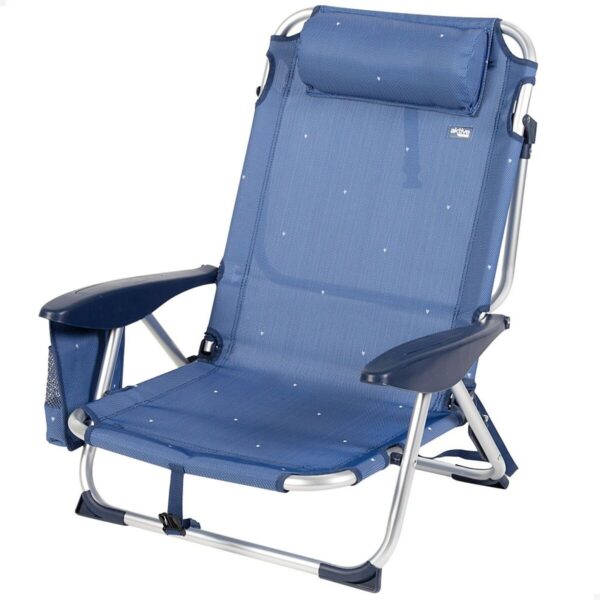 Strandstuhl Aktive Biegsam Marineblau 51 x 76 x 45 cm (2 Stück) – Bild 2
