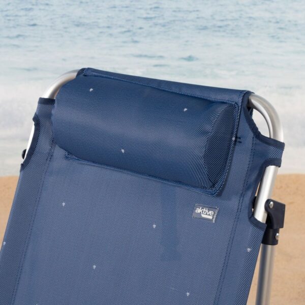 Strandstuhl Aktive Biegsam Marineblau 51 x 76 x 45 cm (2 Stück) – Bild 6