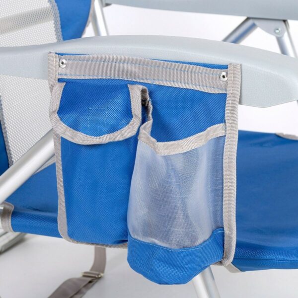 Strandstuhl Aktive Blau Weiß 49 x 78 x 56 cm (2 Stück) – Bild 6