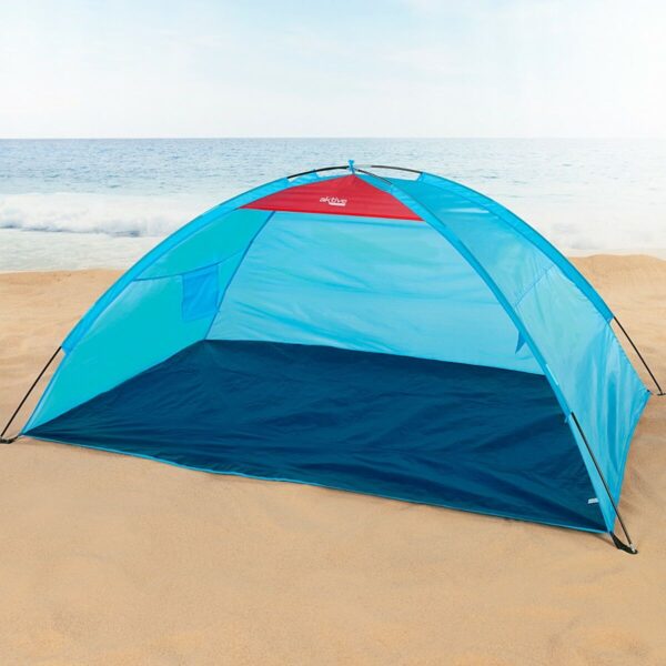 Windschutz Aktive Blau Polyester Oxford 210D 200 x 92 x 130 cm 200 x 130 x 92 cm – Bild 4