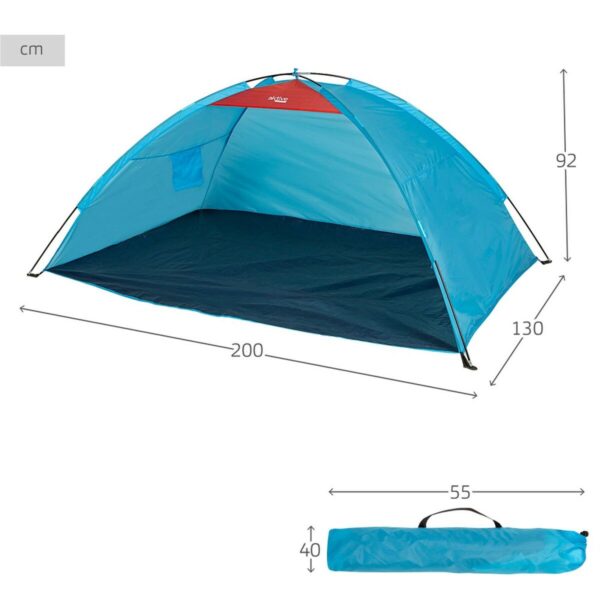 Windschutz Aktive Blau Polyester Oxford 210D 200 x 92 x 130 cm 200 x 130 x 92 cm – Bild 5