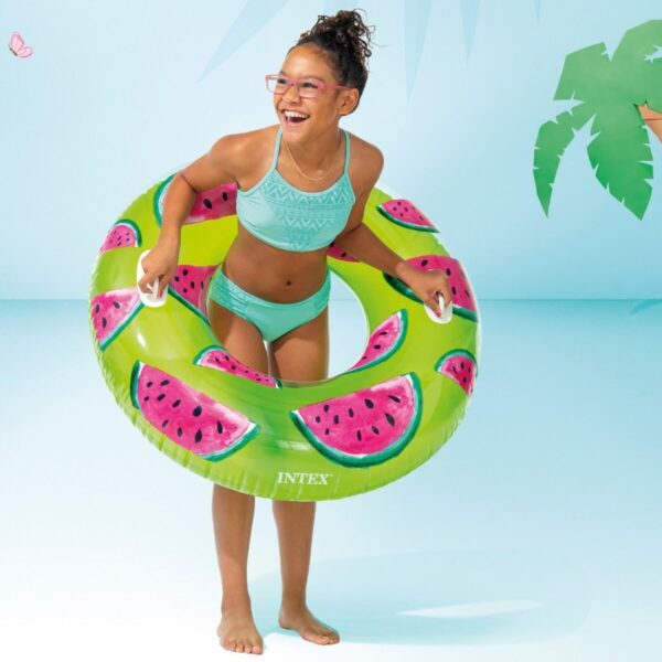 Aufblasbarer Donut-Schwimmhilfe Intex Tropical Fruits Ø 107 cm (12 Stück) – Bild 7