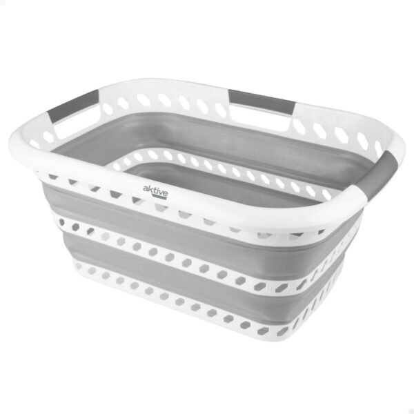Faltbarer Wäschekorb Aktive Polypropylen TPR 61 x 7,5 x 43 cm 61 x 28 x 43 cm (4 Stück) – Bild 2