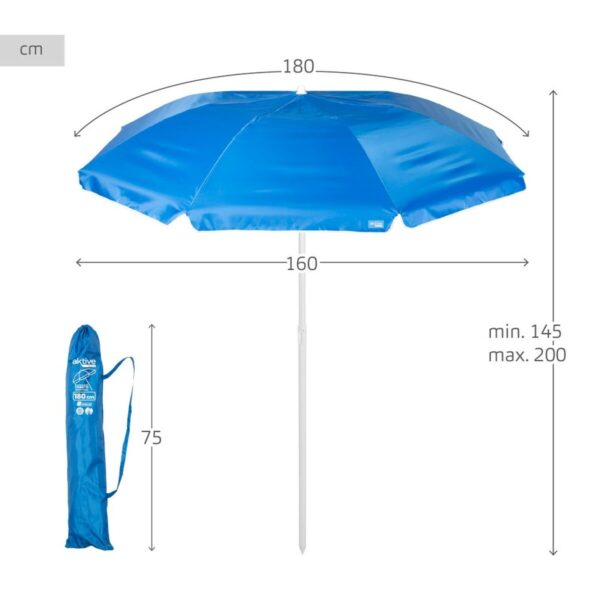 Solskærm Aktive 180 x 200 x 180 cm (4 Stück) – Bild 5