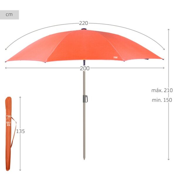 Sonnenschirm Aktive 220 x 210 x 222 cm (2 Stück) – Bild 7