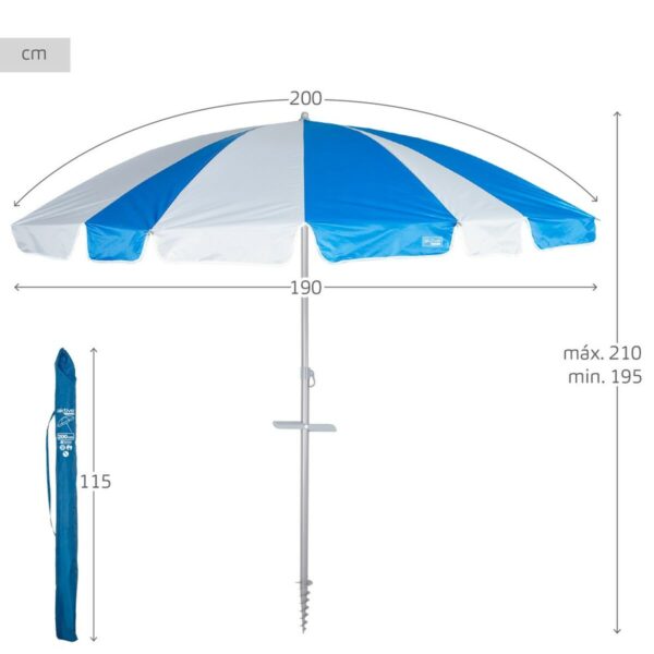 Solskærm Aktive 200 x 210 x 200 cm (6 Stück) – Bild 5