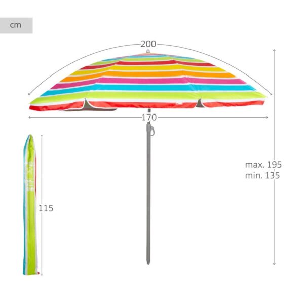 Solskærm Aktive 200 x 195 x 200 cm (6 Stück) – Bild 5