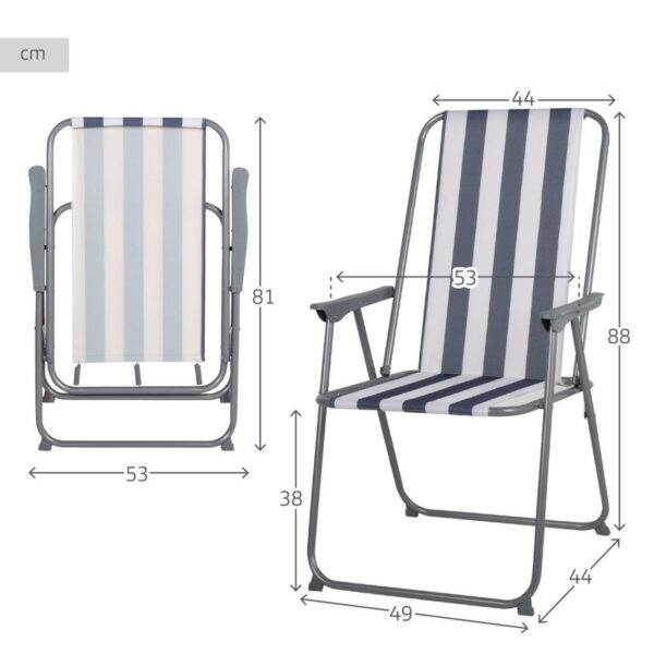 Strandstuhl Aktive 44 x 88 x 44 cm – Bild 5