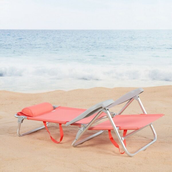 Gepolsterte Campingstuhl Aktive 47 x 82 x 49 cm Flamingo (2 Stück) – Bild 4
