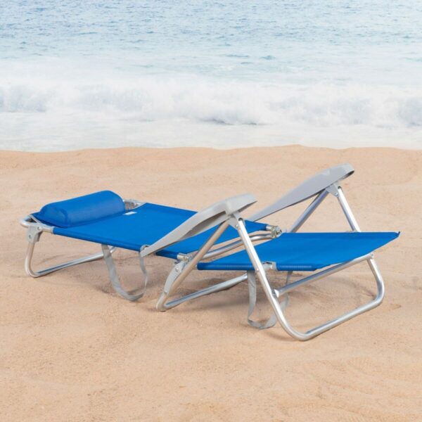 Strandstuhl Aktive 47 x 82 x 49 cm (2 Stück) – Bild 2