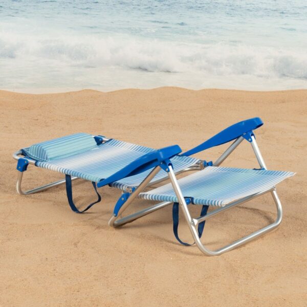 Strandstuhl Aktive 47 x 82 x 49 cm (2 Stück) – Bild 4