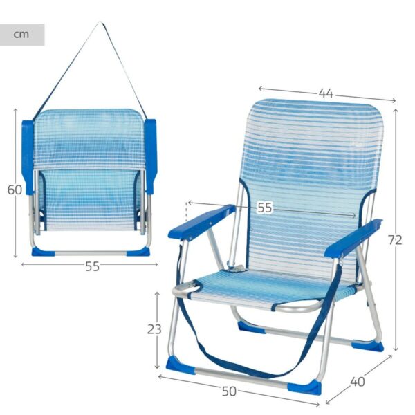 Strandstuhl Aktive 44 x 72 x 40 cm – Bild 5