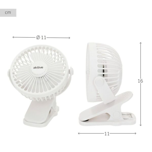 Wiederaufladbarer Schreibtischventilator Aktive (6 Stück) – Bild 5