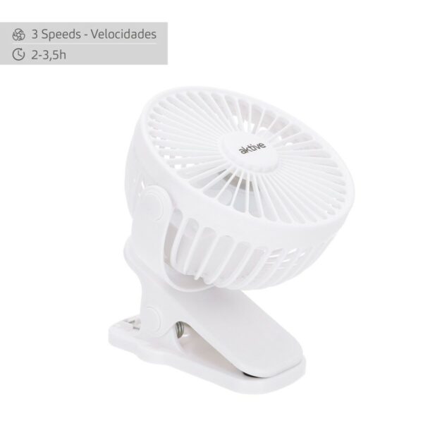 Wiederaufladbarer Schreibtischventilator Aktive (6 Stück) – Bild 6
