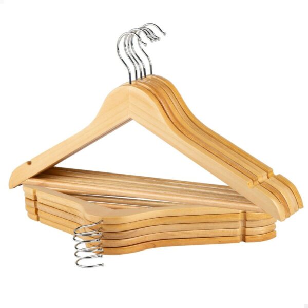 Aufhänger-Set Max Home natürlich Holz Stahl 44,5 x 23 x 1 cm 10 Stücke (6 Stück) – Bild 2