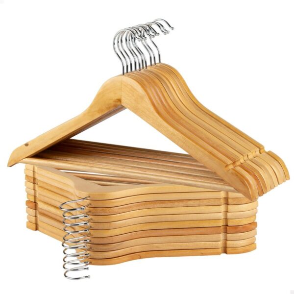 Aufhänger-Set Max Home natürlich Holz Stahl 44,5 x 23 x 1 cm 20 Stücke (4 Stück) – Bild 2