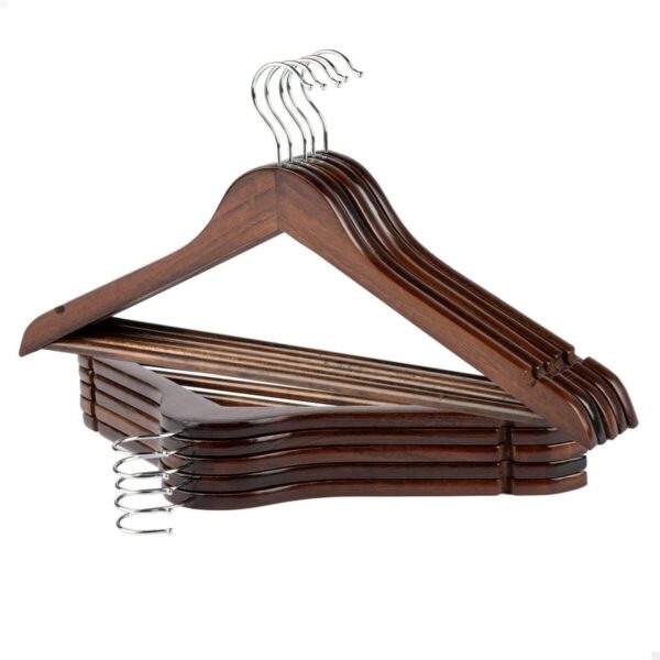 Aufhänger-Set Max Home Braun Holz Stahl 44,5 x 23 x 1 cm 10 Stücke (6 Stück) – Bild 2