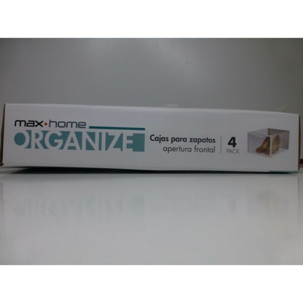 Stapelbarer Schuhkarton Max Home Polypropylen ABS 25 x 18,5 x 35 cm (4 Stück) – Bild 8