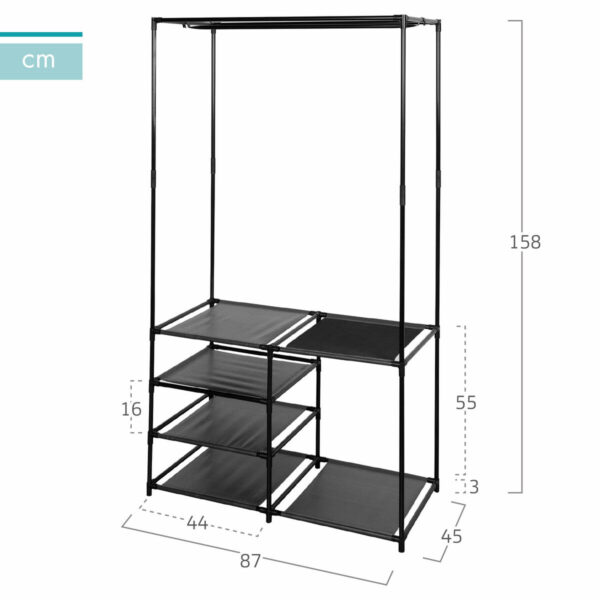 Garderobe Max Home Stahl 87 x 158 x 45 cm (4 Stück) – Bild 5