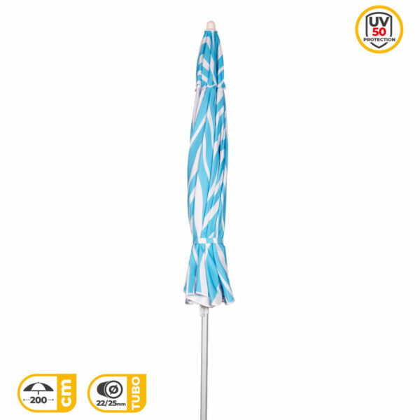 Sonnenschirm Aktive Blau 200 x 195 x 200 cm (6 Stück) – Bild 4