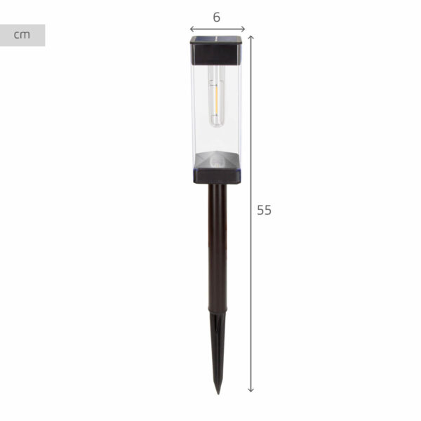 Solarlampe Aktive 6 x 55 x 6 cm (4 Stück) – Bild 5