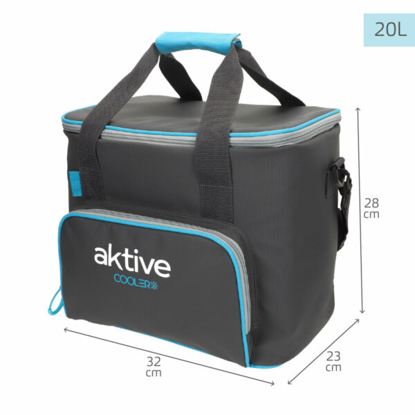 Tragbarer Kühlschrank Aktive 20 L 32 x 28 x 23 cm Schwarz (4 Stück) – Bild 5