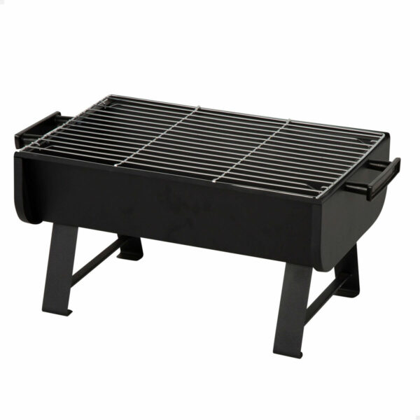 Grill Tragbarer Aktive Stahl 45 x 25 x 30 cm Schwarz (2 Stück) – Bild 2