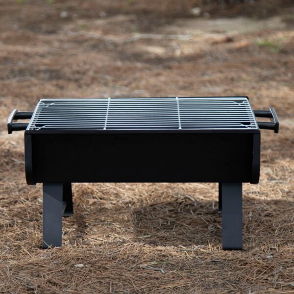 Grill Tragbarer Aktive Stahl 45 x 25 x 30 cm Schwarz (2 Stück) – Bild 3
