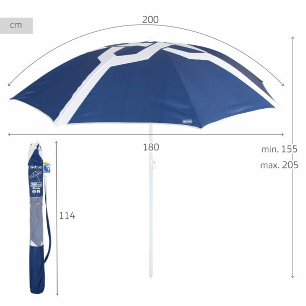 Sonnenschirm Aktive 200 x 205 x 200 cm (6 Stück) – Bild 5