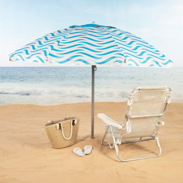 Sonnenschirm Aktive Blau Ø 200 cm 200 x 190 x 200 cm (6 Stück) – Bild 3