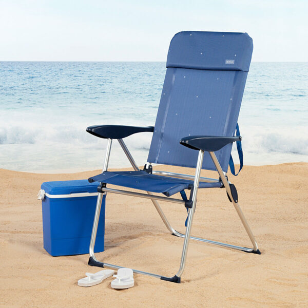 Strandstuhl Aktive 48 x 110 x 65 cm (2 Stück) – Bild 3