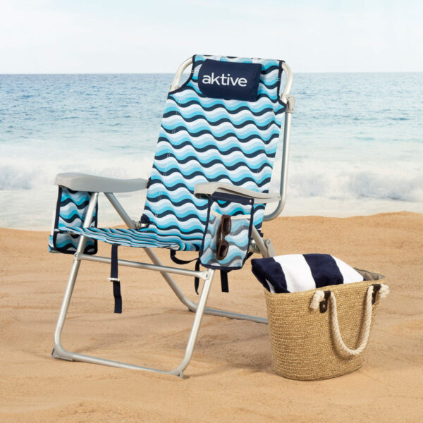 Strandstuhl Aktive 48 x 95 x 78 cm (2 Stück) – Bild 3