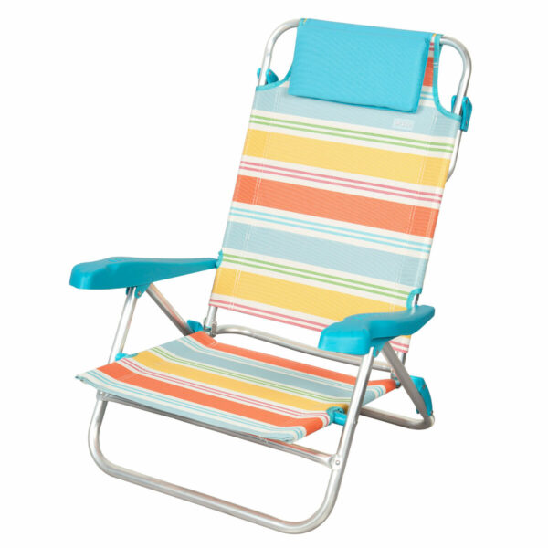 Strandstuhl Aktive Bunt 48 x 90 x 60 cm (2 Stück) – Bild 2