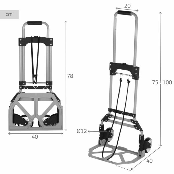 Mehrzweckwagen Aktive 40 x 100 x 40 cm (2 Stück) – Bild 5