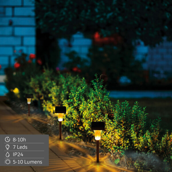 Solarlampe Aktive 6 x 33 x 6 cm (6 Stück) – Bild 4