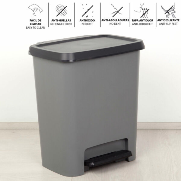 Mülltonne Curver Dunkelgrau Kunststoff 25 L (5 Stück) – Bild 3