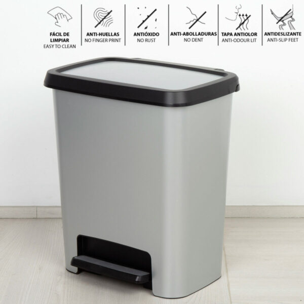 Mülltonne Curver Grau Kunststoff 25 L (5 Stück) – Bild 3